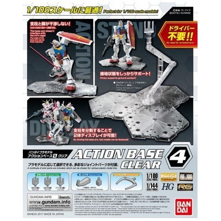 Action base 4 - HG MG RG (Clear)
