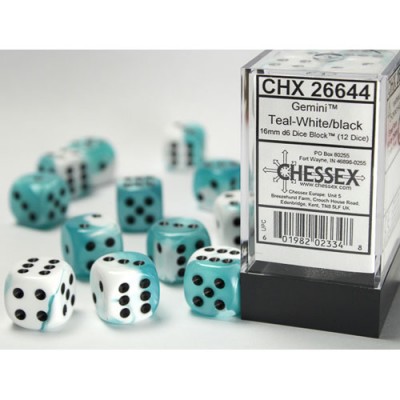 Acheter Set de 12 Dés à 6 Faces - Chessex - Jeux de Rôles - GameSpirit