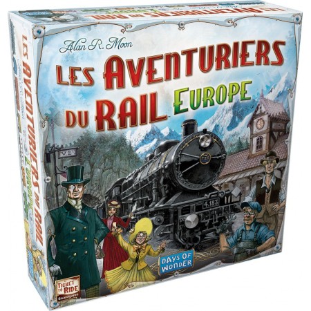 Acheter - Jeux de Société - Les Aventuriers du Rail Europe - GameSpirit