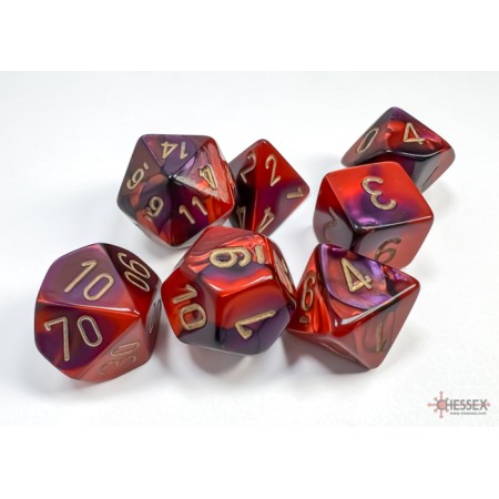 Acheter Set de 7 Dés Polyédrique - Chessex - GameSpirit