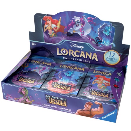 Acheter Display de Booster - Le Retour d'Ursula - Disney Lorcana - GameSpirit