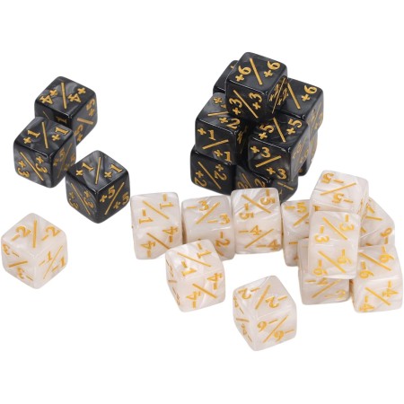 Acheter Dés à 6 faces - Marqueurs +1/+1 et -1/-1 - Magic th eGathering - GameSpirit