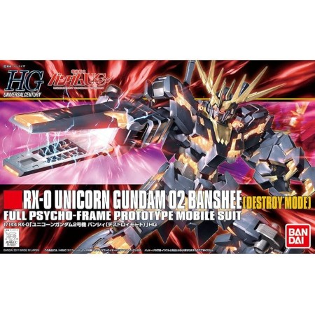 Acheter Gundam - RX-0 Unicorn Gundam 02 Banshee - Destroy Mode - HG - GameSpirit
