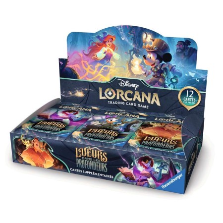 Acheter Display de Booster - Lueurs dans les Profondeurs - Disney Lorcana - GameSpirit