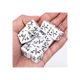 Acheter Dés à 6 faces - Marqueurs +1/+1 et -1/-1 - Magic th eGathering - GameSpirit